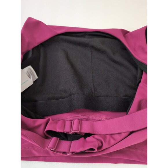 IUGA Bikini Swim Top Womens S Fuchsia High Neck Cross Back Swim Beach Paddle - Picture 6 of 10